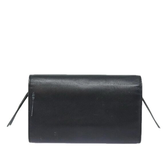 BALENCIAGA Paper Manny Long Wallet Leather Black Silver - Picture 2 of 15
